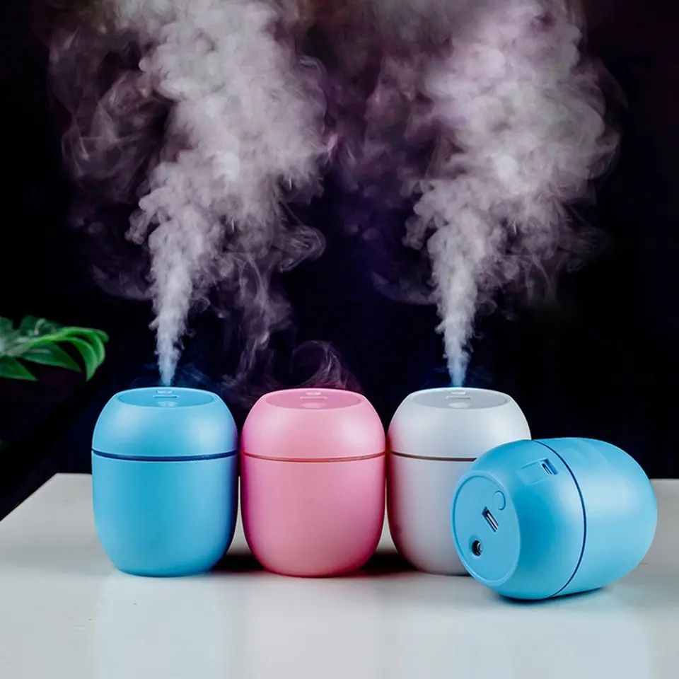 Portable Mini Air Humidifier USB Desktop-Sprayer with LED Night Lamp