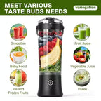 Portable USB Rechargeable Juicer Blender –380ml - Portable Juicer – Rechargeable Juicer for Smoothies & Shakes