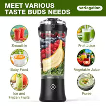 Portable USB Rechargeable Juicer Blender –380ml - Portable Juicer – Rechargeable Juicer for Smoothies & Shakes