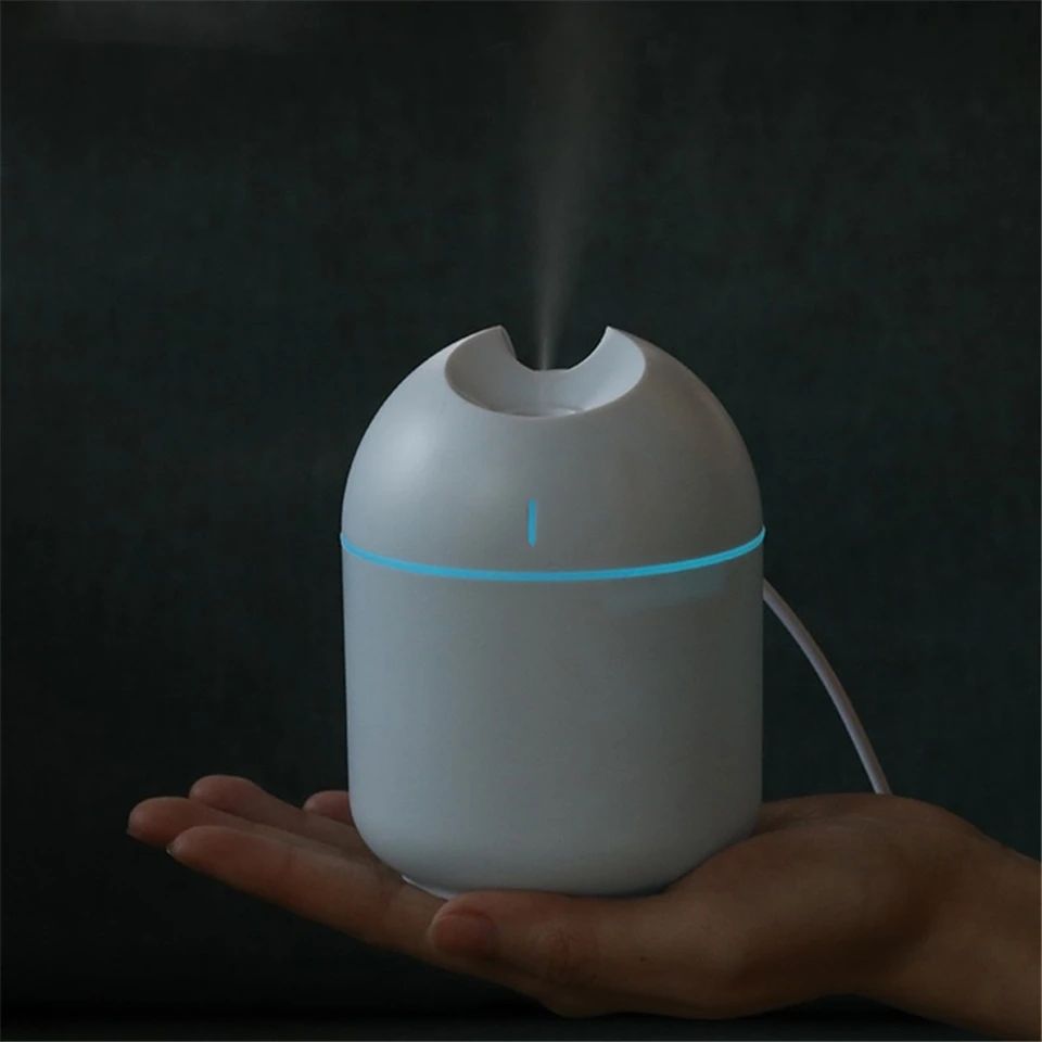 Portable Mini Air Humidifier USB Desktop-Sprayer with LED Night Lamp